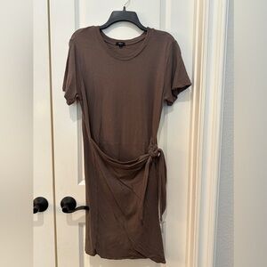 Rails t-shirt dress, brown, size large